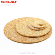 Hengko sintered powder porous metal stainless steel Bronze filter plate